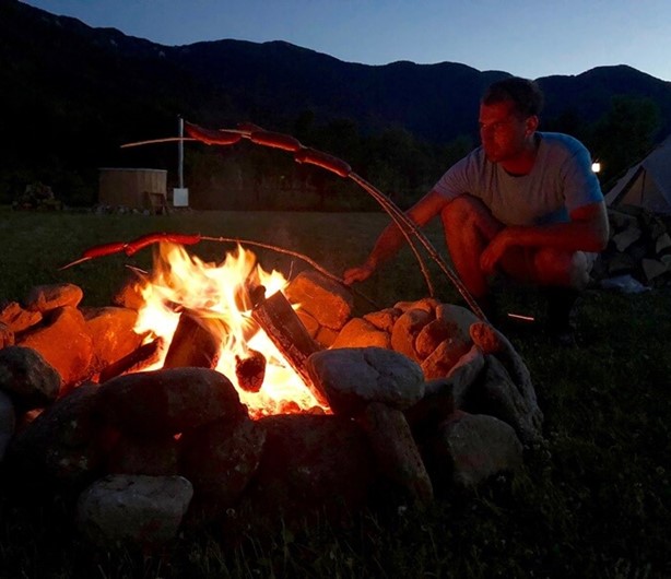 Rizvan City - outdoor fire